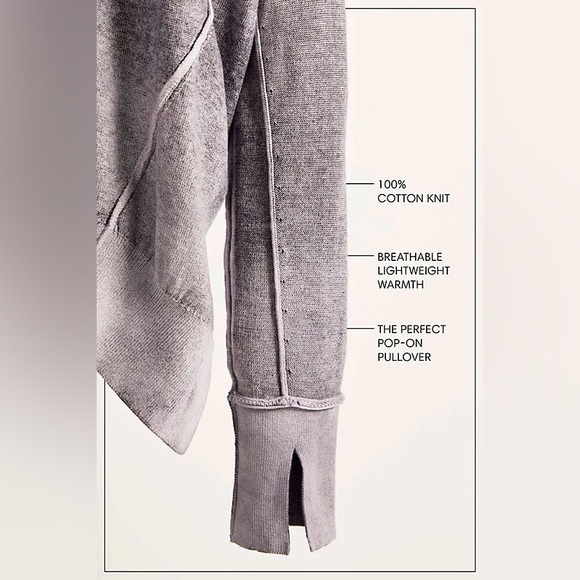 NWOT Free People We The Free Gibson V-Neck Pullover - Rainforest Combo - Picture 3 of 9